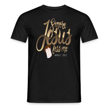 Smores Matthieu 22 Conception chrétienne - T-shirt homme - noir - Devant - AI Model Male 178 light (178cm)