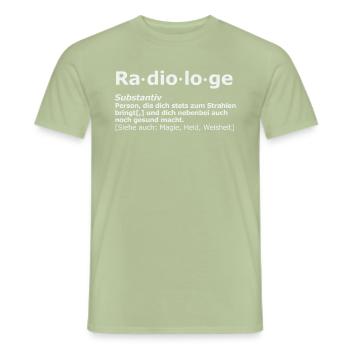 Radiologe - Männer T-Shirt - Sage - Vorne - AI Model Male 178 light (178cm)