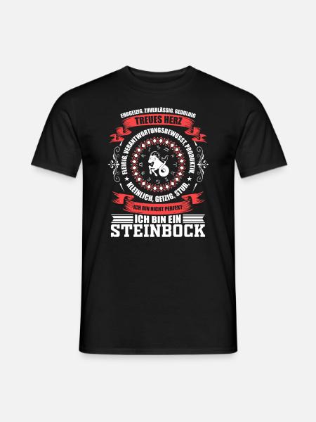 Sternzeichen Steinbock Sternbilder Geschenk - Männer T-Shirt - Schwarz
