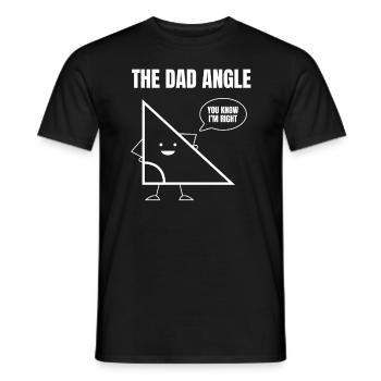 Der Vater Winkel Vater Vater - Männer T-Shirt - Schwarz - Vorne - AI Model Male 178 light (178cm)