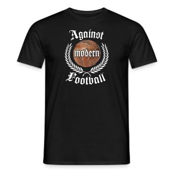 Against modern Football Fußball Ultras Fan - Männer T-Shirt - Schwarz - Vorne - AI Model Male 178 light (178cm)
