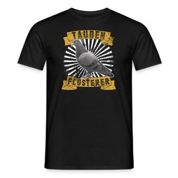 Sourds Chuchotements de pigeons - T-shirt homme - noir - Devant - AI Model Male 178 light (178cm)
