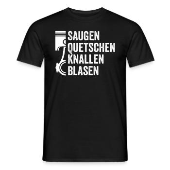 Auto Tuning Tuner Szene - Männer T-Shirt - Schwarz - Vorne - AI Model Male 178 light (178cm)