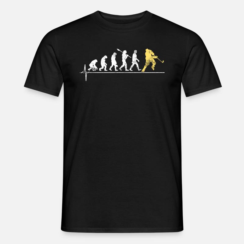Evolution du hockey sur glace - T-shirt homme - noir