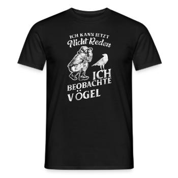 Vogelbeobachter Ornithologe Spotter - Männer T-Shirt - Schwarz - Vorne - AI Model Male 178 light (178cm)