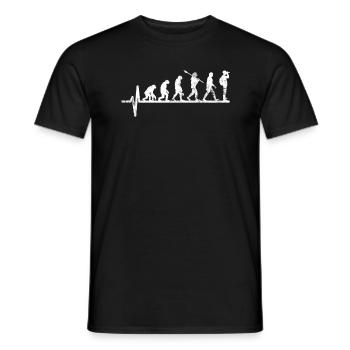 Vogelbeobachter Evolution - Männer T-Shirt - Schwarz - Vorne - AI Model Male 178 light (178cm)