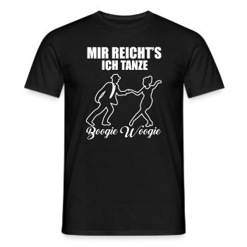 Boogie Woogie Tanzen Tänzer Geschenk - Männer T-Shirt - Schwarz - Vorne - AI Model Male 178 light (178cm)