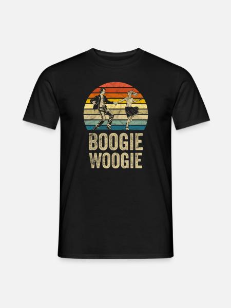 Boogie Woogie - Männer T-Shirt - Schwarz