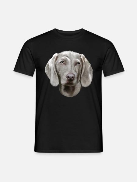 Chien Braque de Weimar - T-shirt homme - noir