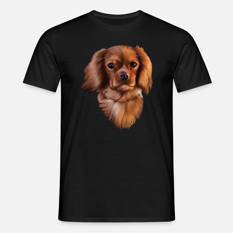Cavalier King Charles hund - T-shirt til herrer - sort