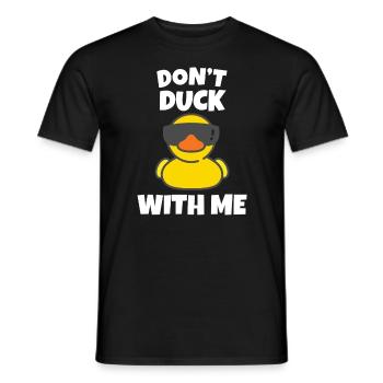 Canard avec moi Duck Meme Duck Pun Duck Joke - T-shirt homme - noir - Devant - AI Model Male 178 light (178cm)