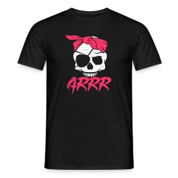 Pirate Pirate Skull Pirate Girl Gift - Men's T-Shirt - black - Front - AI Model Male 178 light (178cm)