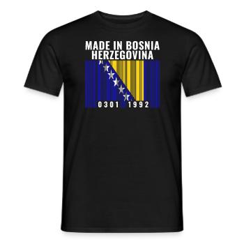 Bosnie-Herzégovine Heritage Bosnie et - T-shirt homme - noir - Devant - AI Model Male 178 light (178cm)