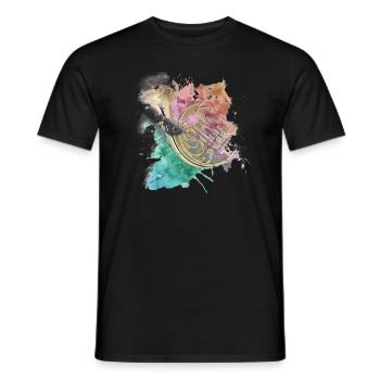 corne - T-shirt homme - noir - Devant - AI Model Male 178 light (178cm)