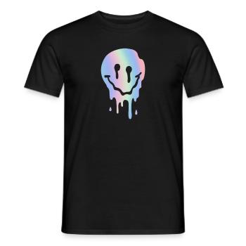 Techno - Men's T-Shirt - black - Front - AI Model Male 178 light (178cm)