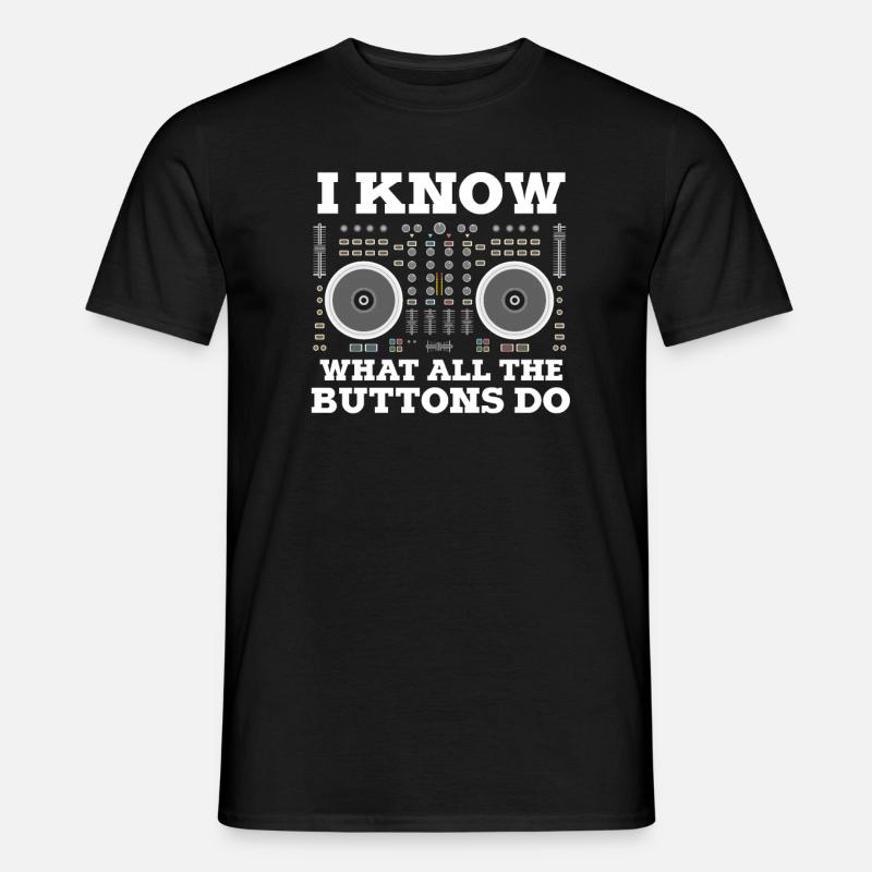Techno DJ - Men's T-Shirt - black