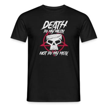 Vegan Death Metal - Männer T-Shirt - Schwarz - Vorne - AI Model Male 178 light (178cm)