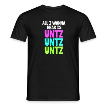 Techno - T-shirt homme - noir - Devant - AI Model Male 178 light (178cm)