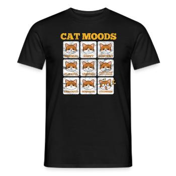 Chats Chat Chat Chat Amour de chat Cadeau - T-shirt homme - noir - Devant - AI Model Male 178 light (178cm)