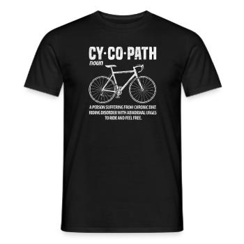 Bicycle Bike Road Bike Bike Bicycles Gift - Men's T-Shirt - black - Front - AI Model Male 178 light (178cm)