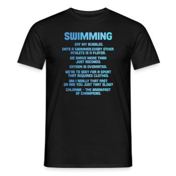 nager - T-shirt homme - noir - Devant - AI Model Male 178 light (178cm)