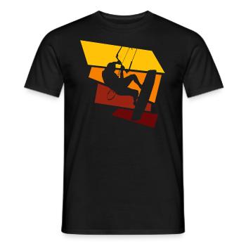 kitesurfing - T-shirt homme - noir - Devant - AI Model Male 178 light (178cm)