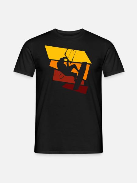kitesurfing - Männer T-Shirt - Schwarz