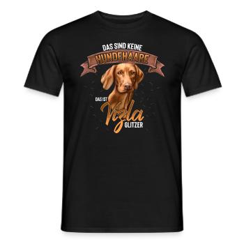 Vizsla Hund Hunderasse Geschenk - Männer T-Shirt - Schwarz - Vorne - AI Model Male 178 light (178cm)