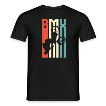 BMX - Männer T-Shirt - Schwarz - Vorne - AI Model Male 178 light (178cm)