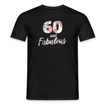 60. Geburtstag 60 Jahre Birthday Geschenk - Männer T-Shirt - Schwarz - Vorne - AI Model Male 178 light (178cm)