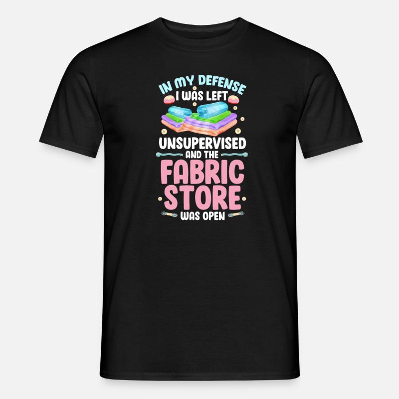 Nähen - Männer T-Shirt - Schwarz