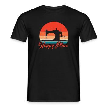 Sewing machine seamstress seamstress gift - Men's T-Shirt - black - Front - AI Model Male 178 light (178cm)