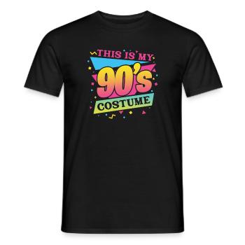 90er Jahre Neunziger 90s Retro Vintage Geschenk - Männer T-Shirt - Schwarz - Vorne - AI Model Male 178 light (178cm)