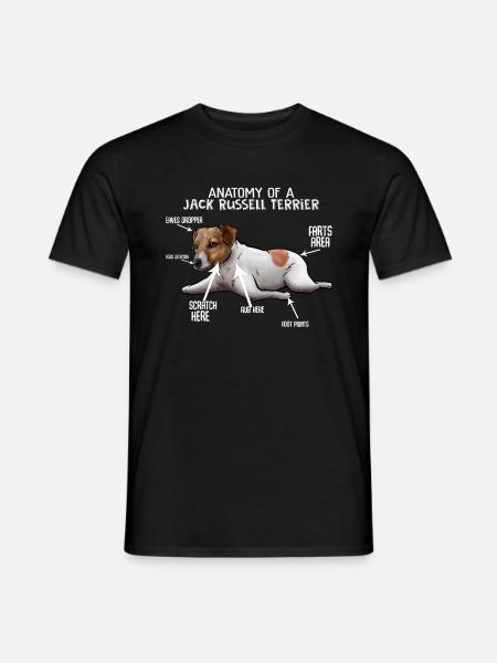 Jack Russell Terrier dog - Men's T-Shirt - black