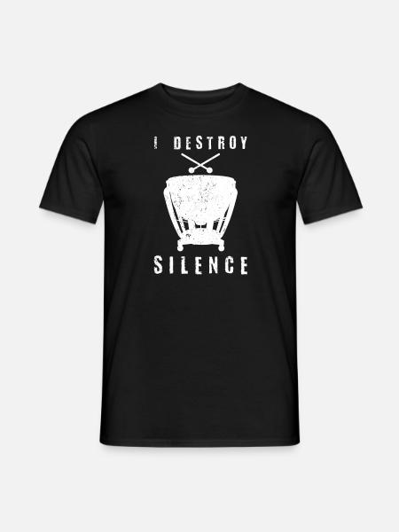 Lustiges Pauken-Zitat - Männer T-Shirt - Schwarz