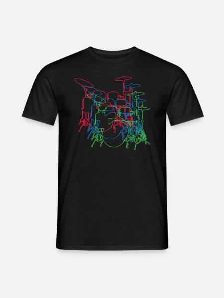 drum - Men's T-Shirt - black