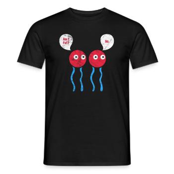 Biology - Men's T-Shirt - black - Front - AI Model Male 178 light (178cm)