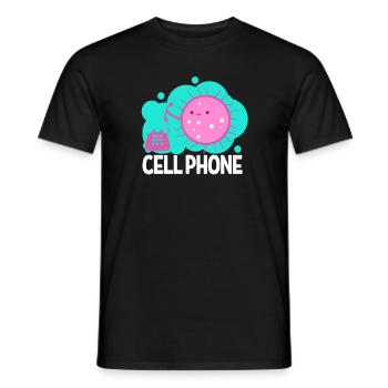 la biologie - T-shirt homme - noir - Devant - AI Model Male 178 light (178cm)