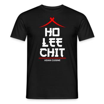 CHINESE CUISINE Ho Lee Chit Restaurant - Men's T-Shirt - black - Front - AI Model Male 178 light (178cm)
