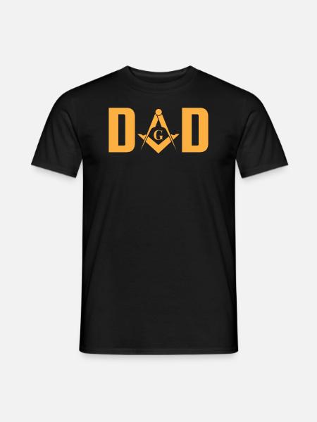 Masonic Dad Mason Symbol - Men's T-Shirt - black