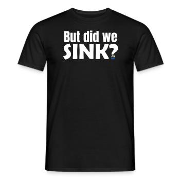 Canotage disant que nous avons coulé - T-shirt homme - noir - Devant - AI Model Male 178 light (178cm)