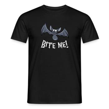 Faites moi plaisir! Chauve-souris douce. Chauve-souris vampire - T-shirt homme - noir - Devant - AI Model Male 178 light (178cm)
