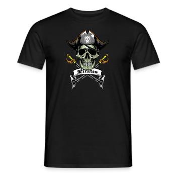 pirate - T-shirt homme - noir - Devant - AI Model Male 178 light (178cm)