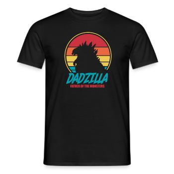 Father daddy daughter son family father's day gift - Men's T-Shirt - black - Front - AI Model Male 178 light (178cm)