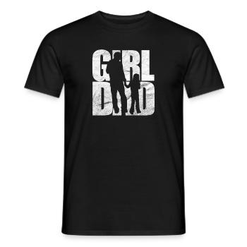 Father daddy daughter girl dad father's day gift - Men's T-Shirt - black - Front - AI Model Male 178 light (178cm)