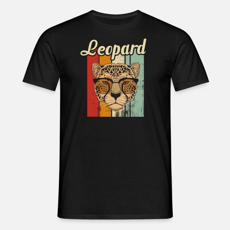 léopard - T-shirt Homme - noir