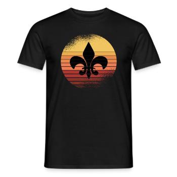 Scout Rétro Lys Vintage - T-shirt homme - noir - Devant - AI Model Male 178 light (178cm)