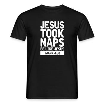 Jésus-Christ Dieu religion Cadeau chrétien - T-shirt homme - noir - Devant - AI Model Male 178 light (178cm)