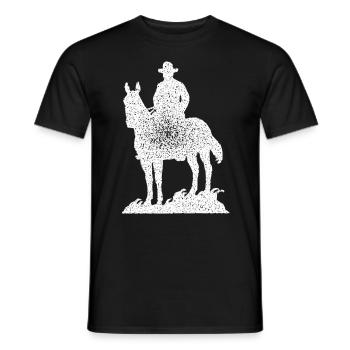 cow-boy - T-shirt homme - noir - Devant - AI Model Male 178 light (178cm)