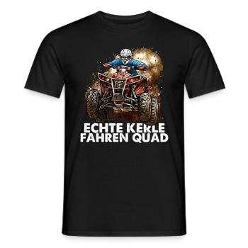 Quad ATV Fahren Motorsport - Männer T-Shirt - Schwarz - Vorne - AI Model Male 178 light (178cm)